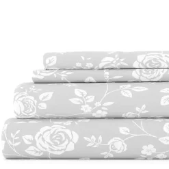 Kirklands Home Bed Sheets|Garden 4-pc. California King Sheet Set Gray