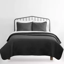 Kirklands Home Bedspreads & Coverlets|Herring 3-pc. Queen Quilted Coverlet Set Gray