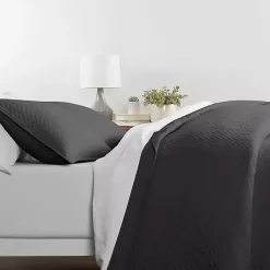 Kirklands Home Bedspreads & Coverlets|Herring 3-pc. Queen Quilted Coverlet Set Gray