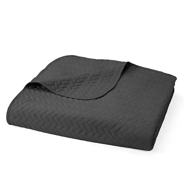 Kirklands Home Bedspreads & Coverlets|Herring 3-pc. Queen Quilted Coverlet Set Gray