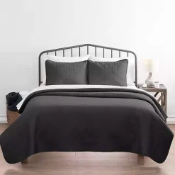 Kirklands Home Bedspreads & Coverlets|Herring Quilted 3-pc. King Coverlet Set Gray