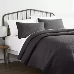 Kirklands Home Bedspreads & Coverlets|Herring Quilted 3-pc. King Coverlet Set Gray