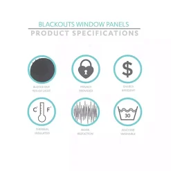 Kirklands Home Curtains & Drapes|Lush Insulated Curtain Panel Set, 120 in. Gray