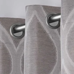 Kirklands Home Curtains & Drapes|Monte Curtain Panel Set, 108 in. Gray