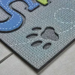 Kirklands Home Doormats|Gray Paw Stitched Doormat Multi