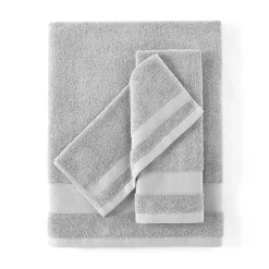 Kirklands Home Bath Towels|6-pc. Essential Cotton Bath Towels Gray