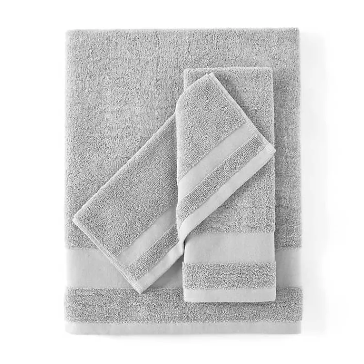 Kirklands Home Bath Towels|6-pc. Essential Cotton Bath Towels Gray