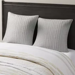 Kirklands Home Bedding Essentials|Quilted Euro Sham Gray