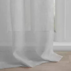 Kirklands Home Curtains & Drapes|Rosette Tab Top Curtain Panel, 63 in. Gray