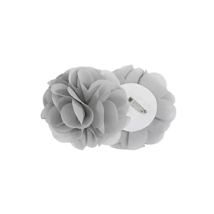 Kirklands Home Curtains & Drapes|Rosette Tab Top Curtain Panel, 95 in. Gray