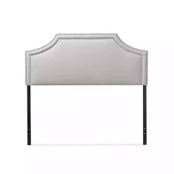 Kirklands Home Beds & Headboards|Scalloped Corner Queen Headboard Gray