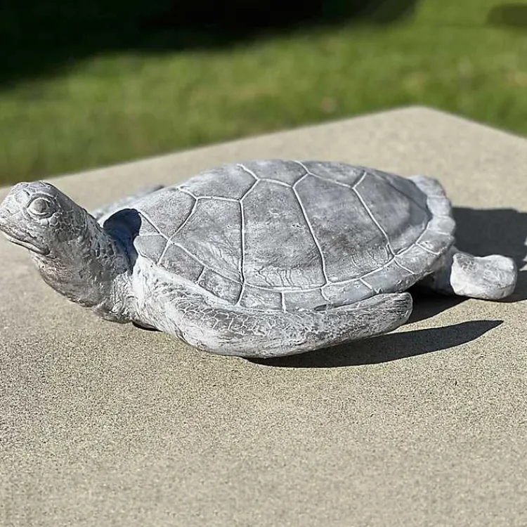 Kirklands Home Garden Statues|Sea Turtle Outdoor Statue Gray