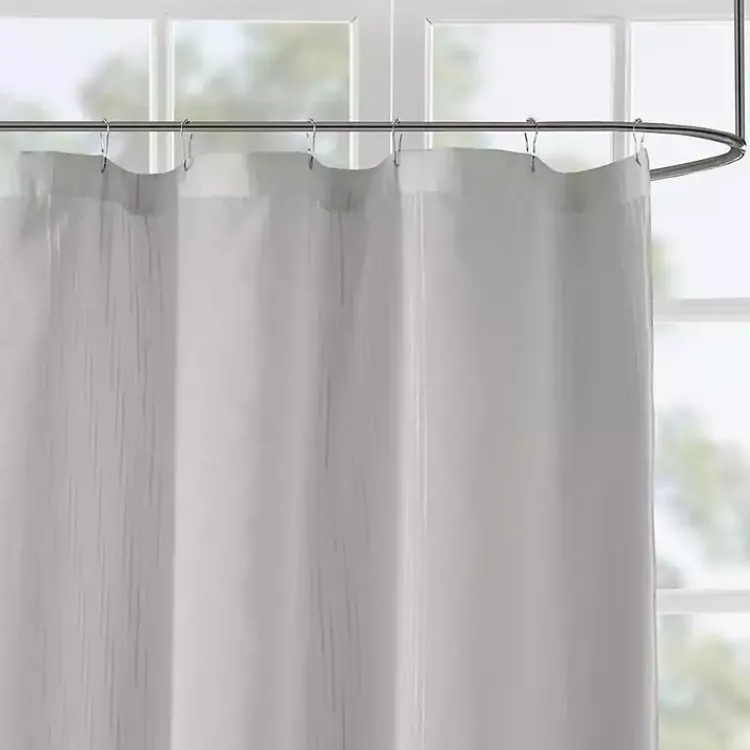 Kirklands Home Shower Curtains|Sheer Shower Curtain Gray