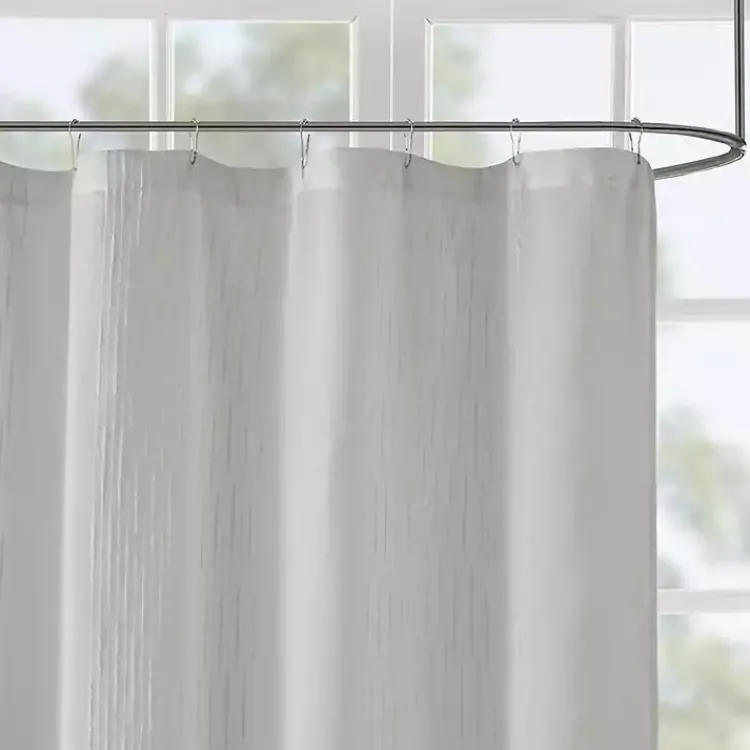 Kirklands Home Shower Curtains|Sheer Shower Curtain Gray