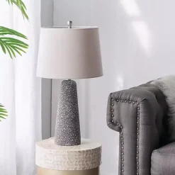 Kirklands Home Table Lamps|Gray Speckled Stone Table Lamp Tan
