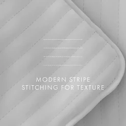 Kirklands Home Quilts|Stitched Stripes 3-pc. King Quilt Set Gray