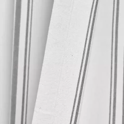 Kirklands Home Curtains & Drapes|Stripe Farmhouse Curtain Panel Set, 95 in. Gray