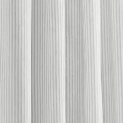 Kirklands Home Curtains & Drapes|Gray Stripe Ruffled Curtain Panel Set, 84 in.