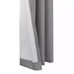 Kirklands Home Curtains & Drapes|Thatched Blackout Curtain Panel, 63 in. Gray