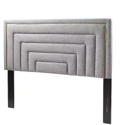 Kirklands Home Beds & Headboards|Tufted Upholstered Adjustable Queen Headboard Gray
