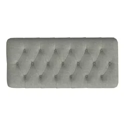 Kirklands Home Benches & Ottomans|Tufted Upholstered Storage Bench Gray