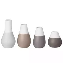 Two-Toned Mini Vases, Set of 4 Vases