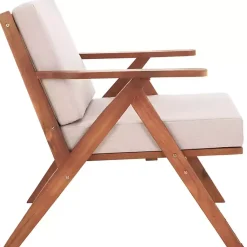 Kirklands Home Outdoor Seating|Upholstered Acacia Wood Outdoor Chair Gray