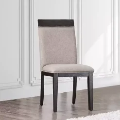 Kirklands Home Dining Chairs|Upholstered Erin Dining Chairs, Set of 2 Gray