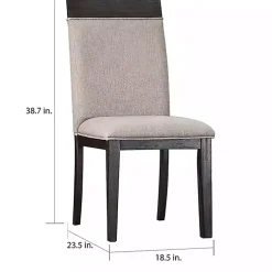 Kirklands Home Dining Chairs|Upholstered Erin Dining Chairs, Set of 2 Gray