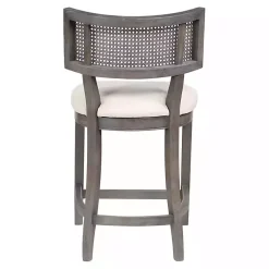Kirklands Home Bar Stools & Counter Height Stools|Gray Upholstered Farmhouse Counter Stool