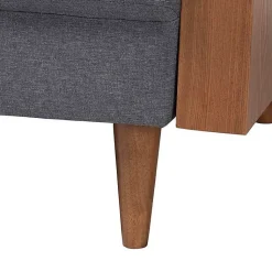 Kirklands Home Sofas & Loveseats|Upholstered Harley Walnut Sofa Gray