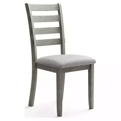 Kirklands Home Dining Chairs|Upholstered Lucas Dining Chairs, Set of 2 Gray