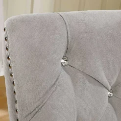 Kirklands Home Dining Chairs|Upholstered Wingback Dining Chairs, Set of 2 Gray