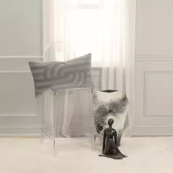 Velvet Abstract Stripe Lumbar Pillow Pillows