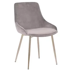 Kirklands Home Dining Chairs|Velvet Heidi Dining Chair Gray