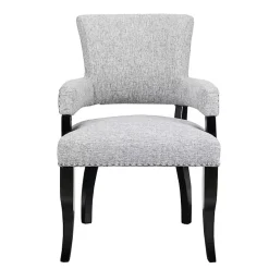 Kirklands Home Dining Chairs|Warms Nailhead Trim Dining Chair Gray