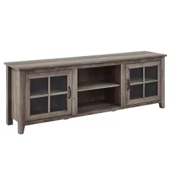 Kirklands Home Tv Stands & Media Consoles|Wash Glass Door TV Stand Gray
