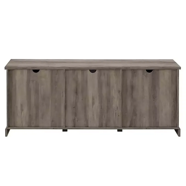 Kirklands Home Tv Stands & Media Consoles|Wash Sliding Barn Door TV Stand Gray