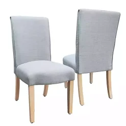 Kirklands Home Dining Chairs|Whitewashed Dining Chairs, Set of 2 Gray