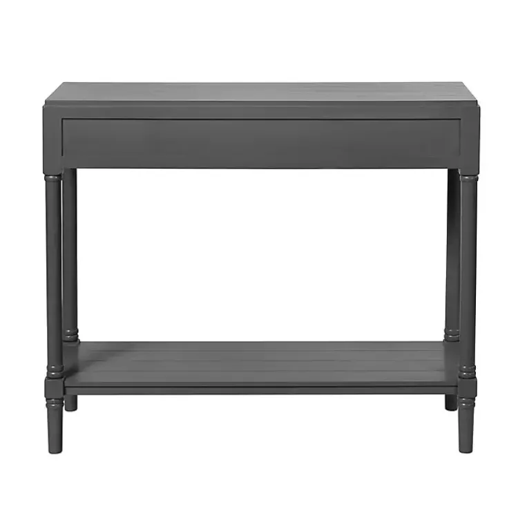Kirklands Home Console Tables|Wood 2-Drawer Layla Console Table Gray