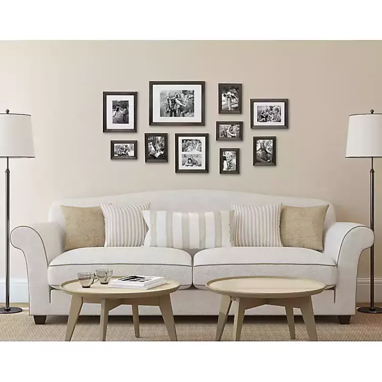 Kirklands Home Gallery Wall Frames|Wood 10-pc. Gallery Wall Picture Frame Set Gray