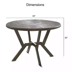 Kirklands Home Dining Sets|Gray Wood Upholstered 5-pc. Dining Set