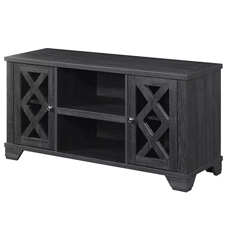 Kirklands Home Tv Stands & Media Consoles|Wood X Doors Media Cabinet Gray