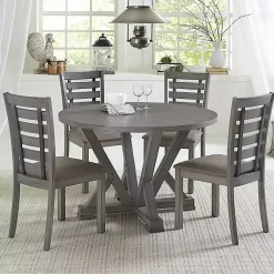 Kirklands Home Dining Chairs|Wooden Fiji Dining Chairs, Set of 2 Gray