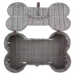 Discount Woven Bone Shaped Basket, 17 in. Baskets & Boxes