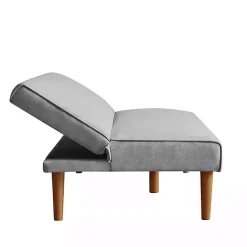 Kirklands Home Sofas & Loveseats|Woven Channel Convertible Sofa Gray