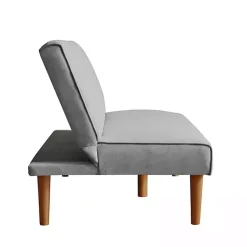 Kirklands Home Sofas & Loveseats|Woven Channel Convertible Sofa Gray