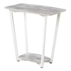 Kirklands Home Accent & End Tables|Graywash Joanne Accent Table White
