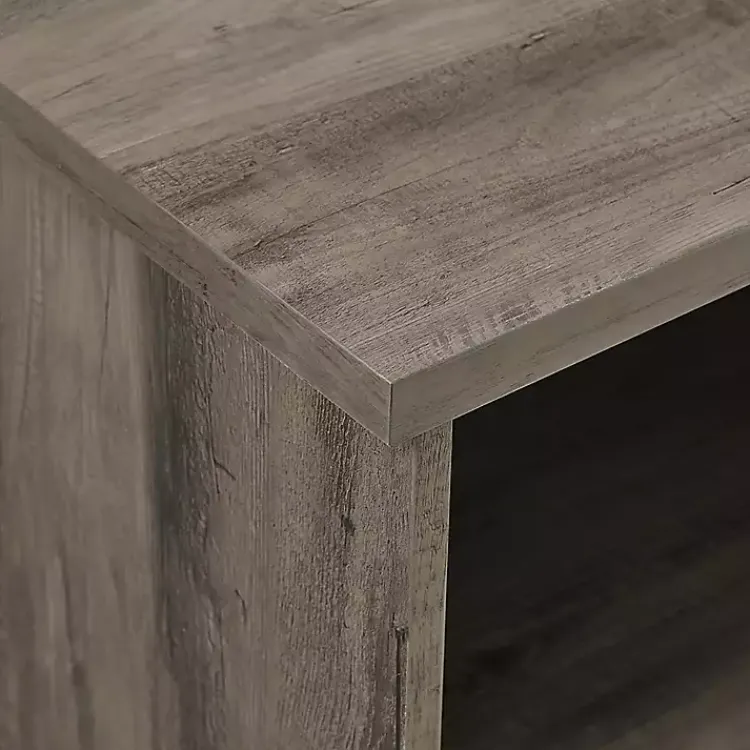 Kirklands Home Tv Stands & Media Consoles|wash Wood Helix Open Shelf TV Stand Gray