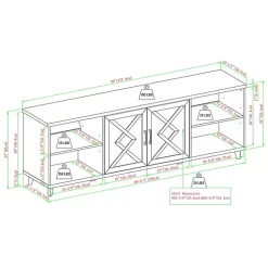 Kirklands Home Tv Stands & Media Consoles|wash Wood Helix Open Shelf TV Stand Gray